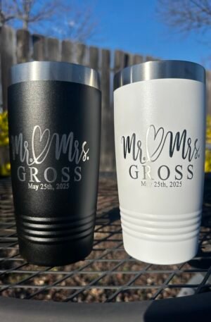 Mr and Mrs 20oz Tumbler